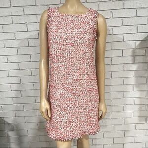 Ann Taylor Red and White Sheath Mini Dress